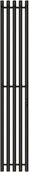 Электрический полотенцесушитель вертикальная лесенка Primoclima Sol R C E Black 150*24 5