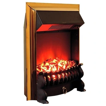 Классический очаг 2D Royal Flame Fobos FX Brass с обогревом
