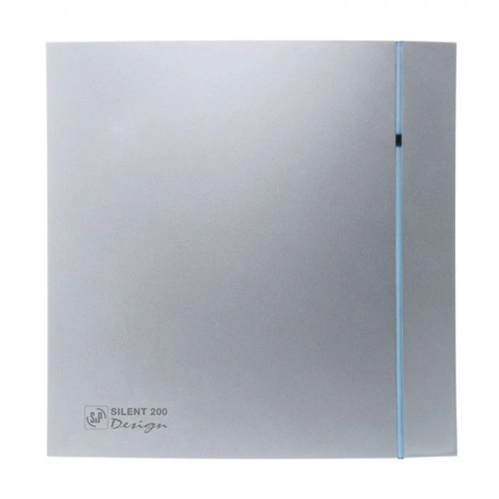Вытяжка для ванной диаметр 120 мм Soler & Palau SILENT-200 CZ SILVER DESIGN-3C