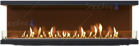 Настенный биокамин Sappfire торцевой очаг 1300