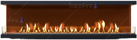 Настенный биокамин Sappfire торцевой очаг 1500