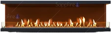 Настенный биокамин Sappfire торцевой очаг 2200