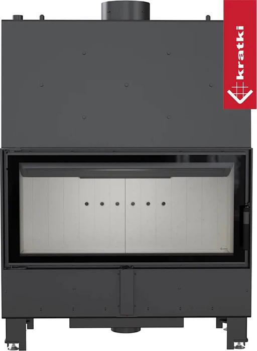 Фронтальная дровяная топка Kratki LUCY/PW/20/W, двойное стекло PRO