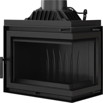 Угловая правая дровяная топка Kratki SIMPLE/M/S/P/BS/150 (угловое стекло справа)