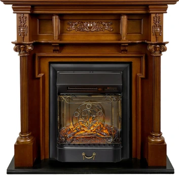 Электрокамин с классическим очагом 2D Royal Flame Oxford с очагом Majestic FX M Black RC