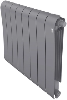 Биметаллический радиатор Royal Thermo Infinity 500 Silver Satin VR80 - 8 секц.