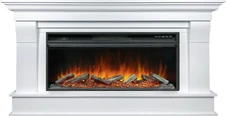 Линейный электрокамин Royal Flame Monaco 42 (белый) с очагом Vision 42 LOG LED