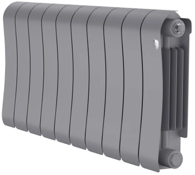 Биметаллический радиатор Royal Thermo Infinity 300 Silver Satin - 10 секц.