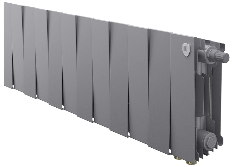 Биметаллический радиатор Royal Thermo PianoForte 200 /Silver Satin - 12 секц. VDR