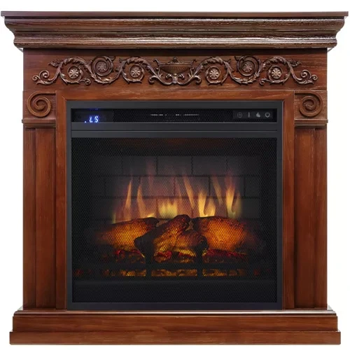 Электрокамин с классическим очагом 3D Royal Flame Athena с очагом Vision 23 EF LED 3 D FX (Дуб темный)