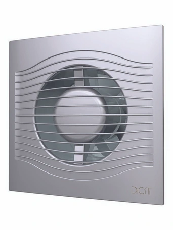 Вытяжка для ванной диаметр 125 мм DiCiTi SLIM 5C gray metal