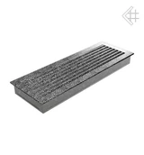Вентиляционная решетка для камина Kratki 17x49 FRESH черная хром пористая 49CS/FRESH