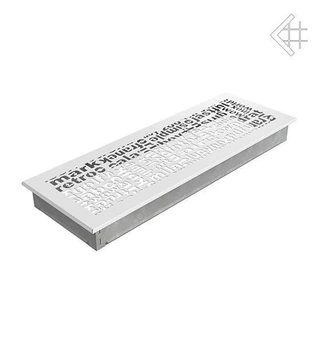 Вентиляционная решетка для камина Вентиляционная решетка для камина Kratki 17x49 ABC белая 49ABC/B