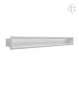 Вентиляционная решетка для камина Kratki Люфт белая 9x80 LUFT9/80/45S/B