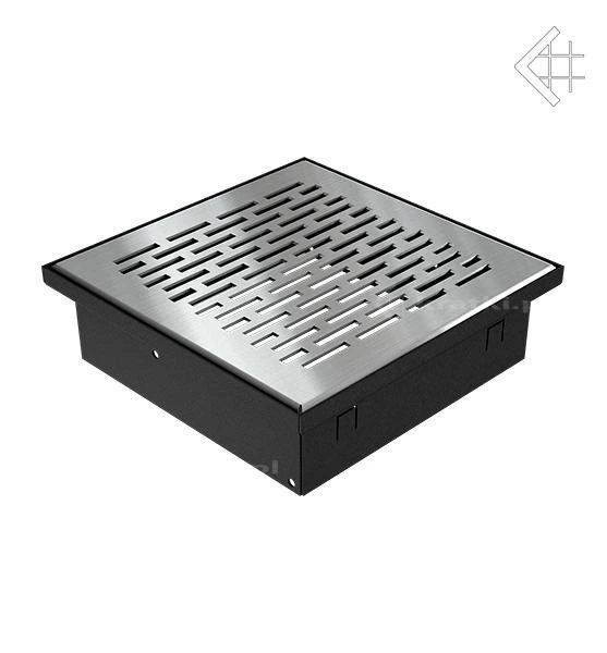Вентиляционная решетка для камина Kratki НАПОЛЬНАЯ стальная 17x17 17/SZ/FLOOR