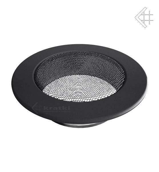 Вентиляционная решетка для камина Kratki КРУГЛАЯ графитовая д.125 FI/125G