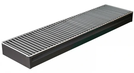 Внутрипольный конвектор КЗТО Бриз Нерж 380x100x4400 2то