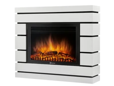 Электрокамин с широким очагом 2D Electrolux EFP/P-2720RLS с порталом Firelight Moderno 25 белый дуб