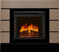 Электрокамин с классическим очагом 2D Royal Flame Lindos Beige Grey с очагом Vision 23 EF LED FX