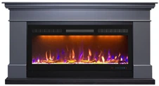 Электрокамин с широким очагом 2D Royal Flame California Graphite Grey (серый графит) с очагом Crystal 36 RF