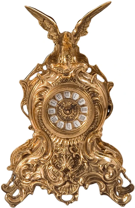 Часы без проекции Virtus TABLE CLOCK D.JUAN LRG EAGLE BRONZE