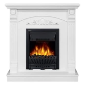 Электрокамин с классическим очагом 2D Electrolux EFP/P-1020LS с порталом Firelight Barocco Classic белый