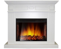 Электрокамин с широким очагом 2D Electrolux EFP/P-3320RLS с порталом Firelight Bianco 30 белый