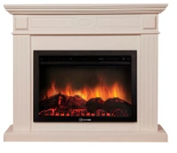 Электрокамин с широким очагом 2D Electrolux EFP/P-3020LS с порталом Firelight Bianco 30 беленый дуб