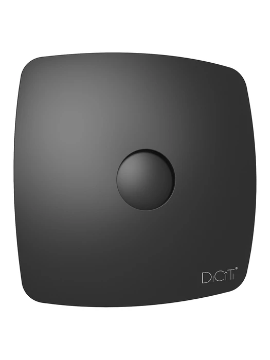 Вытяжка для ванной диаметр 100 мм DiCiTi RIO 4C Matt black