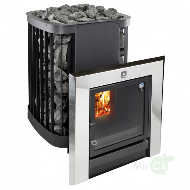 Дровяная печь Kastor SAGA 30 T (сквозь стену для объема 22-30 м3)
