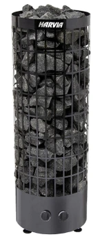 Электрическая печь 9 кВт HARVIA Cilindro PC90 Black Steel со встроенным пультом