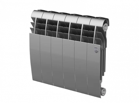 Биметаллический радиатор Royal Thermo Biliner 350 VD 6 секц. Silver Satin