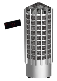 Электрическая печь 7 кВт HARVIA Glow Corner TRC70XE c цифровой панелью управления
