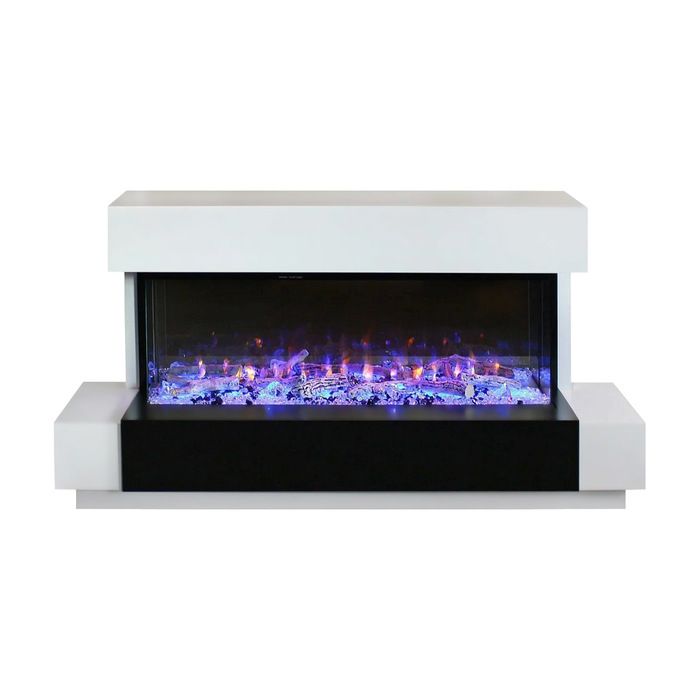 Линейный электрокамин Real-Flame Houston 50 WT-P551 с очагом Onyx 50
