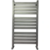Водяной полотенцесушитель шириной 510 - 600 мм Ника ЛМ-7 100/50 Matt Antique Silver с вентилями