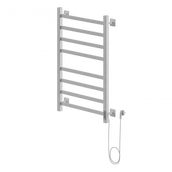 Электрический полотенцесушитель лесенка Ника STEP-1 80/40 RAL9016 белый матовый правый тэн