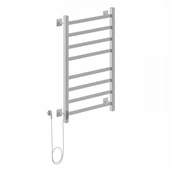 Электрический полотенцесушитель лесенка Ника STEP-1 80/50 RAL9016 белый матовый левый тэн