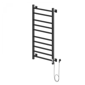 Электрический полотенцесушитель лесенка Ника STEP-2 100/50 RAL9005 черный матовый правый тэн
