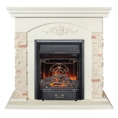 Электрокамин с классическим очагом 2D Real-Flame Neapolis STD/EUG WT-F612 с очагом FOBOS LUX BL