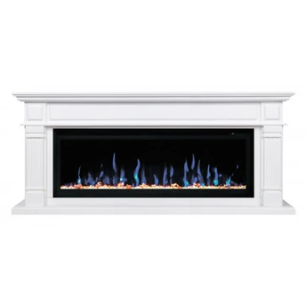Линейный электрокамин Real-Flame Islandia 50 WT-511 с очагом Saphir 50
