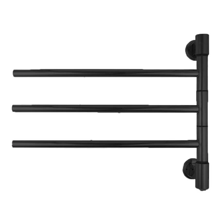 Поворотный электрический полотенцесушитель Energy I chrome G3 RAL 9005 черный матовый