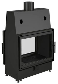 Фронтальная дровяная топка ECT Double 70x51/C 13 кВт, 700/510, туннель, футеровка чугун