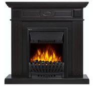 Электрокамин с классическим очагом 2D Electrolux EFP/P-1020LS с порталом Firelight Bianco Classic черная эмаль