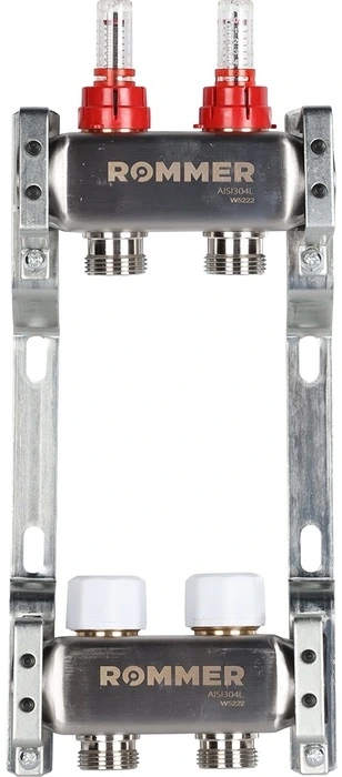 Для отопления Rommer 1"/3/4"x2 с расходомерами (RMS-1200-000002)