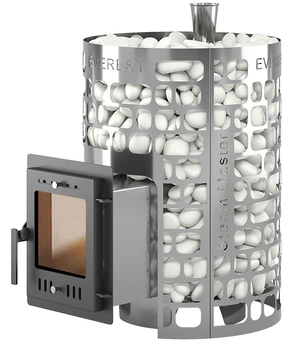Дровяная печь 15 кВт Эверест Steam Master 18 INOX (210М)