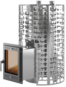 Дровяная печь свыше 30 кВт Эверест Steam Master 60 INOX (320М)