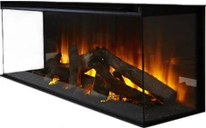 Линейный электрокамин British Fires New Forest 870 with Deluxe Real logs
