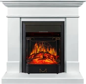 Электрокамин с классическим очагом 2D Royal Flame California STD SFT c очагом Majestic FX Brass (белый)