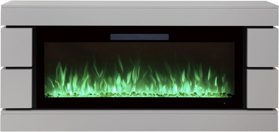Линейный электрокамин Real-Flame SEATTLE 42 BV GR-P712 с очагом SAPHIR 42