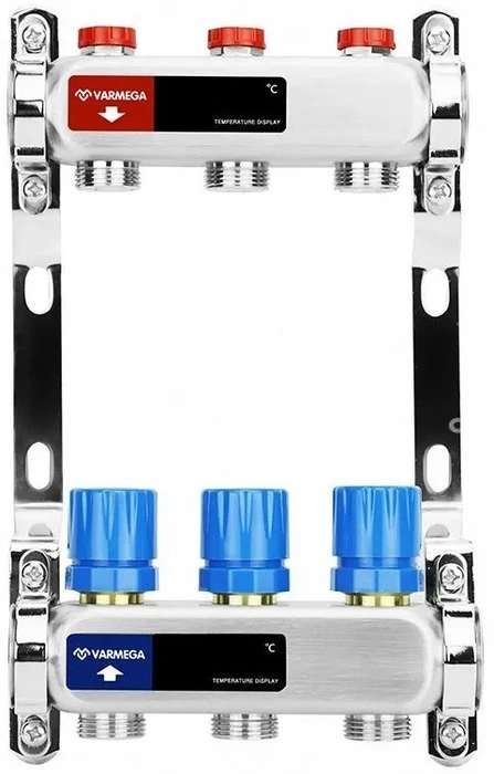 Для отопления VARMEGA VM15503 1", 3 x 3/4"EK